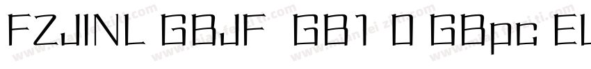 FZJINL GBJF  GB1 0 GBpc EUC H字体转换